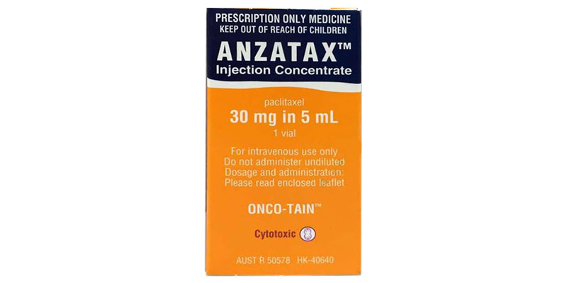 Lọ Anzatax 30mg/5ml Pfizer chứa 30mg Paclitaxel
