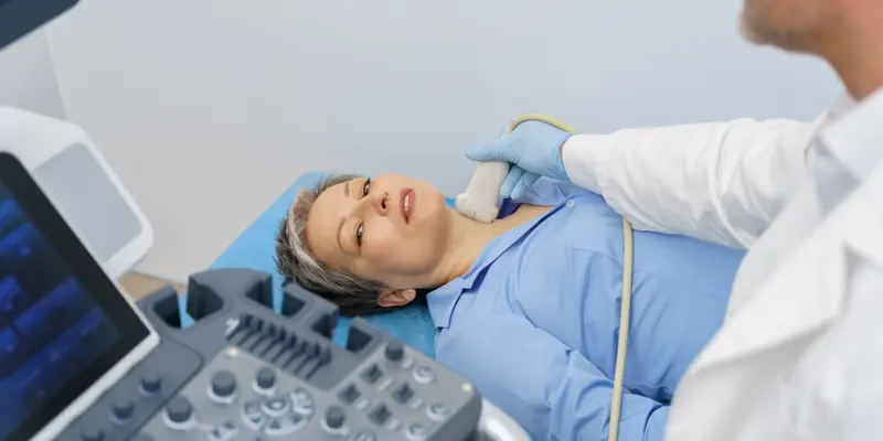 Siêu âm giúp đánh giá tình trạng của tuyến giáp