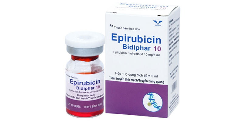 Chai Epirubicin Bidiphar 10 mg/5ml chứa 10mg Epirubicin