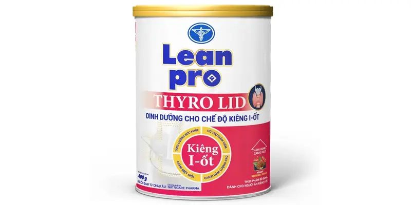 Sữa dành cho người ung thư tuyến giáp - Lean Pro Thyro & Lean Pro Thyro Lid