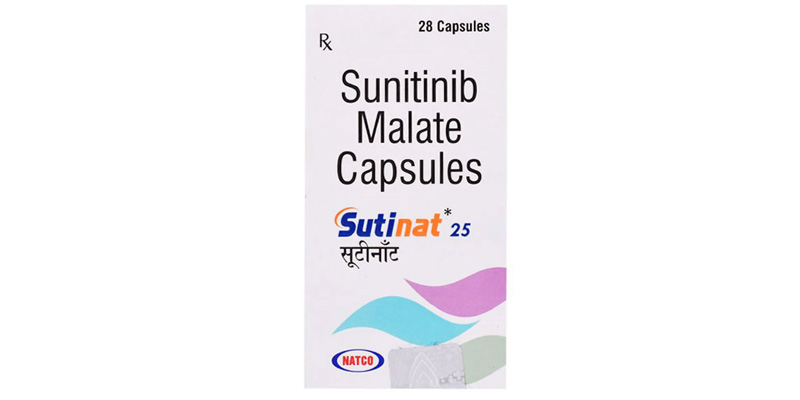 Viên uống Sutinat 25mg Natco Sunitinib
