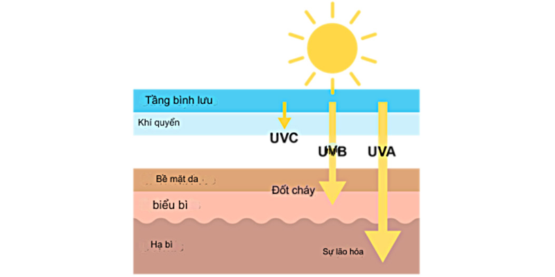 Tia UV tiếp cận nhiều vị trí tùy mức năng lượng