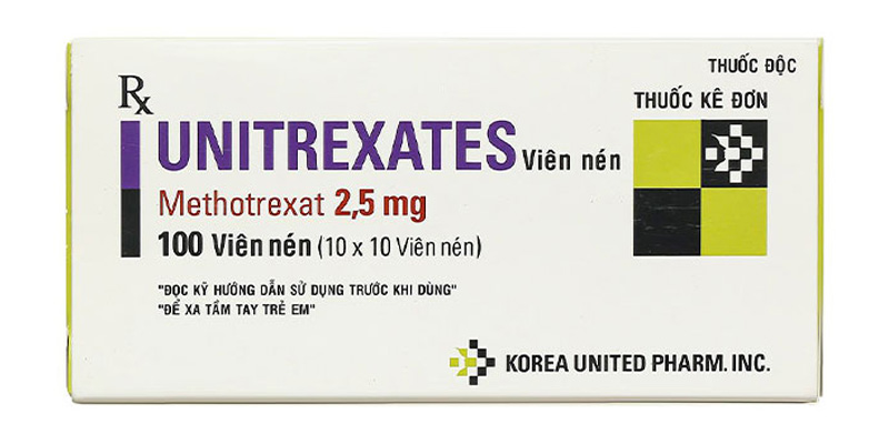 Thuốc Unitrexates 2.5mg United Methotrexat