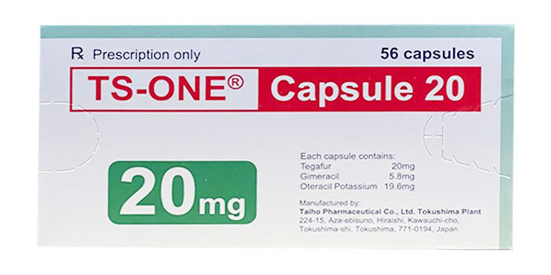 Viên uống Ts-one 20mg Gimeracil 5.8 mg