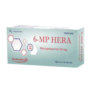 6-MP HERA Herabiopharm điều trị bệnh bạch cầu 100 viên