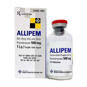 Allipem 500mg United điều trị ung thư phổi không tế bào nhỏ - Hộp 1 lọ 500mg