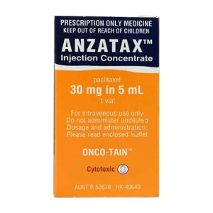 Anzatax 30mg/5ml Pfizer điều trị ung thư buồng trứng, ung thư vú - Hộp 1 lọ 5ml