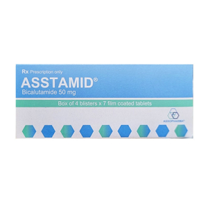 Asstamid 50mg Assopharma điều trị ung thư tuyến tiền liệt tiến triển 28 viên