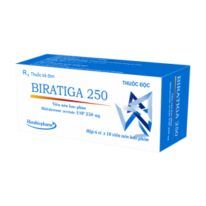 Biratiga 250mg Herabiopharm điều trị ung thư 60 viên