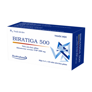 Biratiga 500mg Herabiopharm điều trị ung thư 60 viên