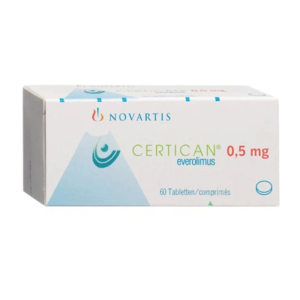 Certican 0.5mg Novartis dự phòng thải tạng ghép ở bệnh nhân ghép thận hoặc tim 60 viên
