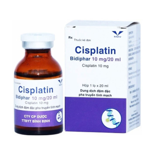 Cisplatin 10mg Bidiphar điều trị ung thư 20ml