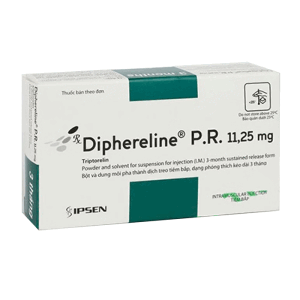 Diphereline P.R. 11.25mg Ipsen điều trị ung thư tuyến tiền liệt, lạc nội mạc tử cung 1 lọ