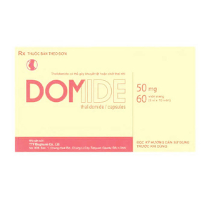 Domide 50mg TTY Biopharm điều trị đa u tủy, u phong quầng đỏ 60 viên