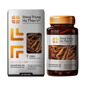 Đông trùng hạ thảo V+ tăng cường sức khỏe 60 viên