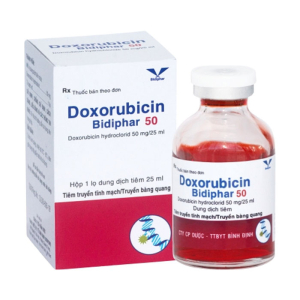 Doxorubicin Bidiphar 50 điều trị ung thư 25ml