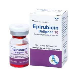 Epirubicin Bidiphar 10 mg/5ml điều trị ung thư vú, phổi chai 5ml