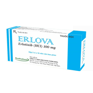 Erlova 100mg Herabiopharm điều trị ung thư 30 viên