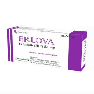 Erlova 25mg Herabiopharm điều trị ung thư 30 viên