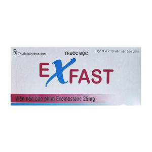 Exfast 25mg hỗ trợ điều trị ung thư vú 30 viên