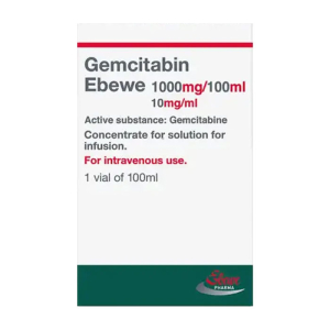 Gemcitabin 1000mg/100ml Ebewe điều trị ung thư bàng quang, ung thư tuyến tụy