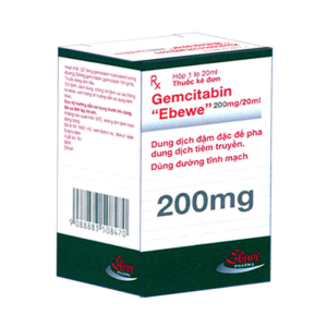 Gemcitabin Ebewe 200mg/20ml điều trị ung thư bàng quang (chai 20ml)