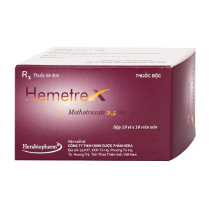 Hemetrex 2.5mg Herabiopharm điều trị ung thư 100 viên