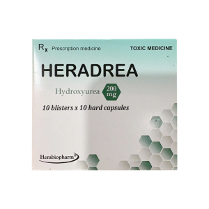 Heradrea 200mg Herabiopharm điều trị thiếu máu hồng cầu hình liềm 100 viên