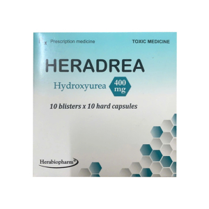 Heradrea 400mg Herabiopharm điều trị thiếu máu hồng cầu hình liềm 100 viên