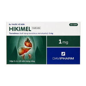 Hikimel 1mg Davipharm ngăn ngừa thải ghép 50 viên