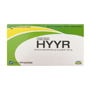 Hyyr 150mg Davipharm điều trị ung thư phổi 30 viên