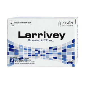 Larrivey 50mg DaviPharm điều trị ung thư tiền liệt tuyến 28 viên