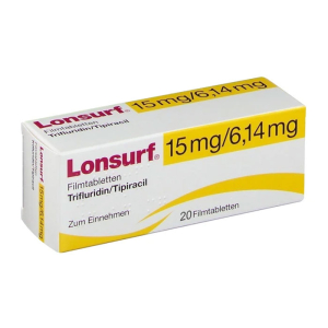 Lonsurf 15mg/6,14mg Taiho điều trị ung thư đại tràng 20 viên