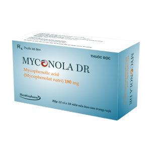 Myconola Dr 180mg Herabiopharm dự phòng thải ghép 120 viên