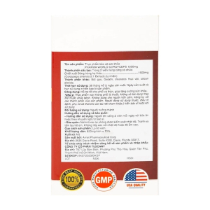  Pharma World Cordyceps 1500mg hỗ trợ tốt cho phổi và thận 60 viên