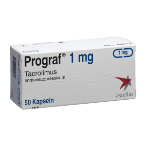 Prograf 1mg Astellas phòng ngừa thải ghép ở bệnh nhân ghép thận hoặc gan 50 viên