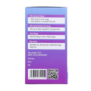 PV Critta Trinh Nữ Hoàng Cung hỗ trợ u tử cung 60 viên