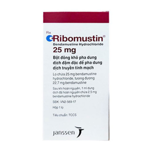 Ribomustin 25mg Janssen điều trị bệnh bạch cầu lympho mạn - Hộp 1 lọ 25mg