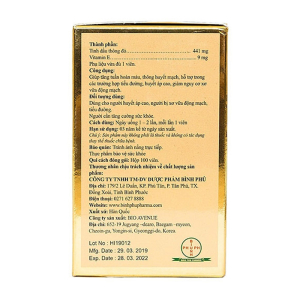 Tinh Dầu thông đỏ BP Golden Pine giúp tăng tuần hoàn máu 100 viên 