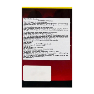 Wellness Nutrition 525mg Nature Gift hỗ trợ tăng cường sức khỏe 30 viên
